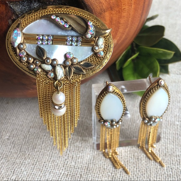 Vintage Jewelry - Vtg Marena Handmade W. German Demi Parure